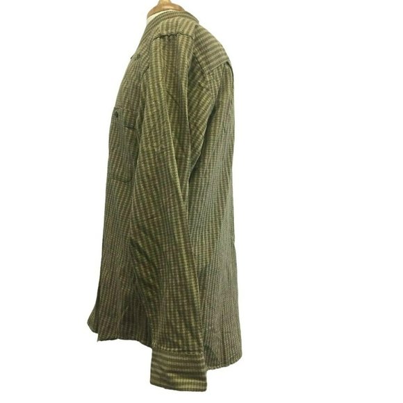 GH BASS CO Mens Casual Oxford Button Shirt M Green L/S Cotton - Picture 6 of 10